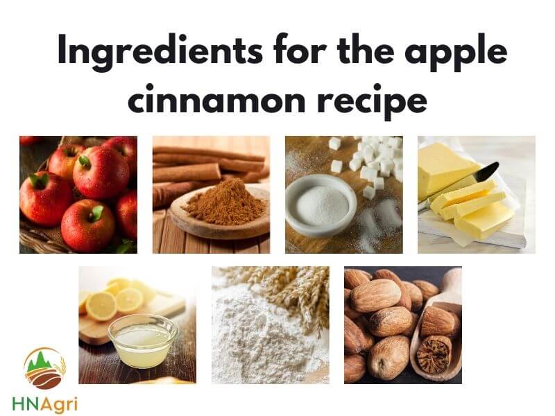 Indispensable ingredients for the apple cinnamon recipe-2