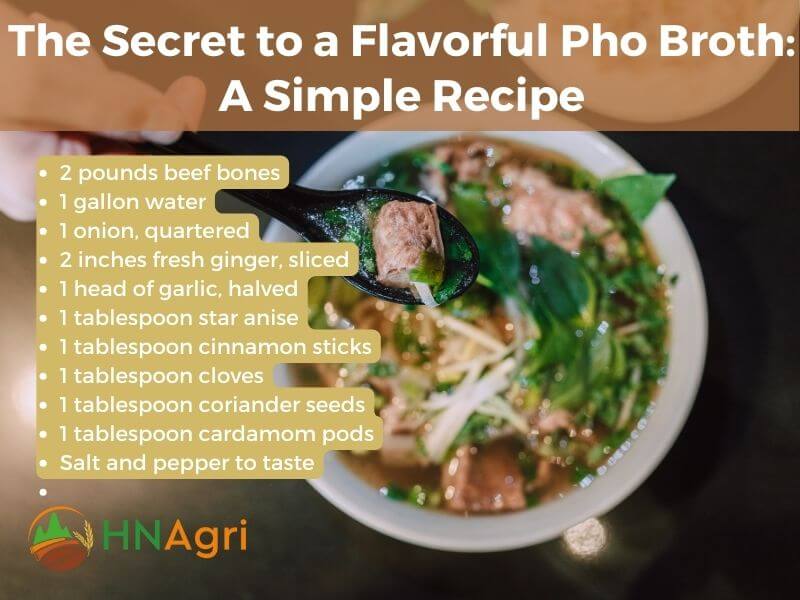 The Secret to a Flavorful Pho Broth A Simple Recipe